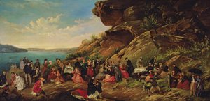 Pique-nique sur Clark Island, 1870